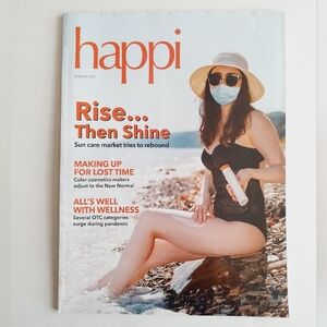 Happi Magazine March, 2021 - Rise... Then Shine Sun Care.